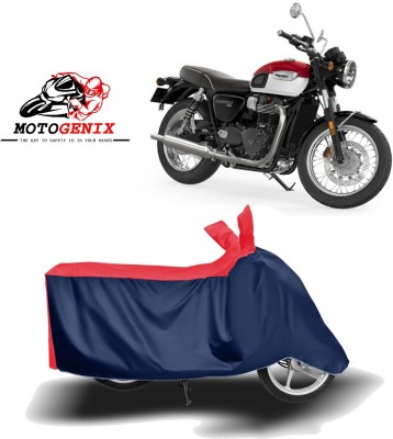 Amozkart Two Wheeler Cover for Triumph(Bonneville T100, Red, Blue)