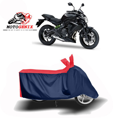 Parulstore Two Wheeler Cover for Kawasaki(ER 6N, Red, Blue)