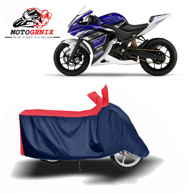 MOTOGENIX Two Wheeler Cover for Yamaha(YZF R25, Red, Blue)