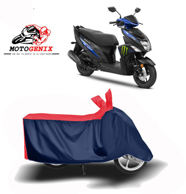 MOTOGENIX Two Wheeler Cover for Yamaha(Cygnus Ray ZR, Red, Blue)