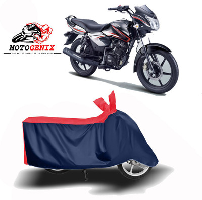 MOTOGENIX Two Wheeler Cover for TVS(Phoenix 125, Red, Blue)