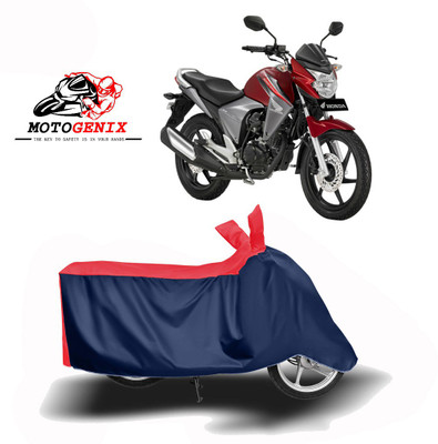 MOTOGENIX Two Wheeler Cover for Honda(Dazzler, Red, Blue)