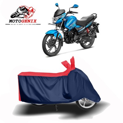 MOTOGENIX Two Wheeler Cover for Hero(Glamour FI, Red, Blue)