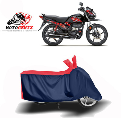 Amozkart Two Wheeler Cover for Hero(Passion Pro TR, Red, Blue)