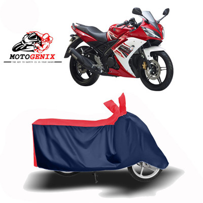 MOTOGENIX Two Wheeler Cover for Yamaha(R15 s, Red, Blue)