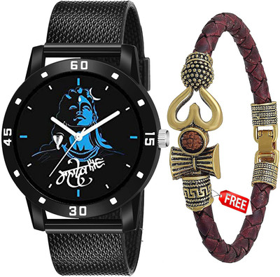 XN XEEZOS mahadev All Black And With Digital Watch Analog Watch  - For Boys