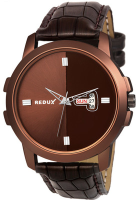 REDUX RWS0217S Brown Dial Day & Date Analog Watch  - For Men