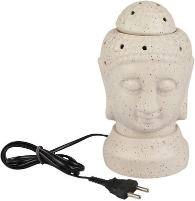 CEC NA Diffuser Set Handcrafted Ceramic Electric Aroma Diffuser Buddha Shape White Oil Burner for Home & Fragnance(0 ml)
