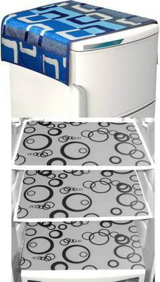 Dakshya Industries Refrigerator  Cover(Width: 55 cm, Multicolor)