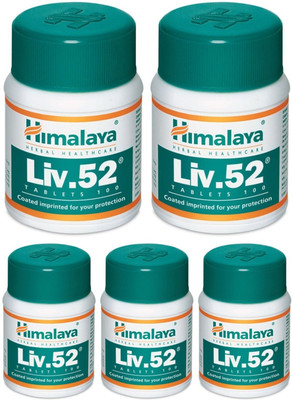 HIMALAYA Liv.52 100 Tablets (Pack of 5)(Pack of 5, 500 Tablets)