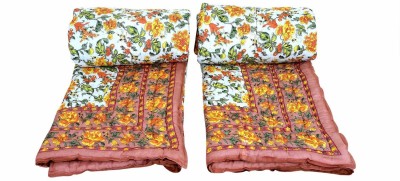 Samradhi Floral Single Quilt for  Mild Winter(Cotton, Multicolor)