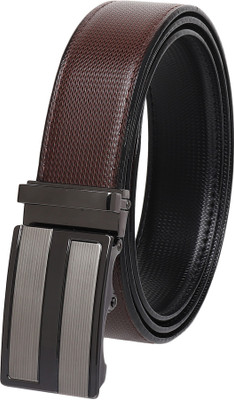 LOOPA Men Formal Brown Texas Leatherite Belt