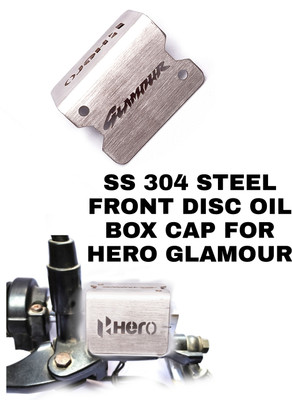 imad FRONT DISC OIL BOX CAP FOR HERO GLAMOUR Bike Crash Guard(Hero)