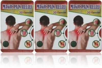 BENGAL HERBS Magic Pain Relief Capsule pack of 3 (30 Capsules, 30 Capsules, 30 Capsule ) Capsules(3 x 30 Units)