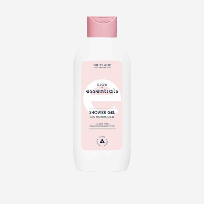 Oriflame SWEDEN GLOW ESSENTIALS SHOWER GEL WITH VITAMINS E & B3 ORIGINAL BY SATNAM DISRIBUTONS(250 ml)