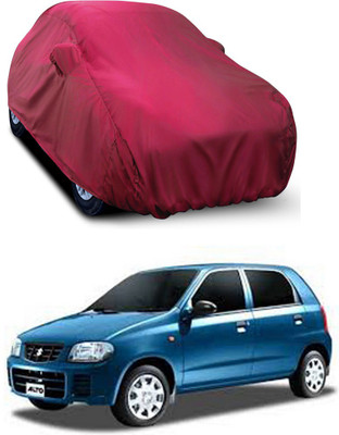 COVER MART Car Cover For Maruti Suzuki Alto 800 Std Optional (With Mirror Pockets)(Maroon)