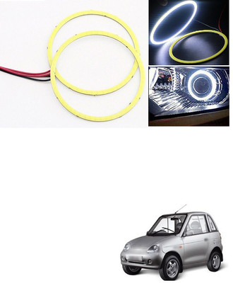 PRTEK White 70 MM Angel Eyes LED Halo Rings for Car Headlight Lamp Daytime Running Light COB P127 Car Fancy Lights(White)