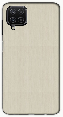 itrusto Back Cover for SAMSUNG Galaxy M12 Plain Cream Clour PRINTED Back Cover(Multicolor, Hard Case, Pack of: 1)