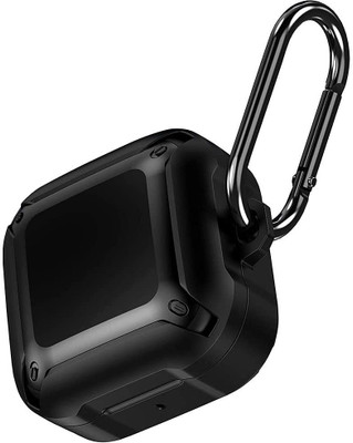 KHR Back Cover for Samsung Galaxy Buds Live 2020 cover Shockproof Earbuds Wireless Charging Case Cover(Black, Black, Dual Protection, Pack of: 1)