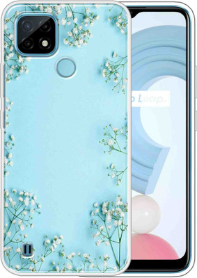 Vascase Back Cover for Realme C21Y(Blue, Dual Protection, Silicon, Pack of: 1)