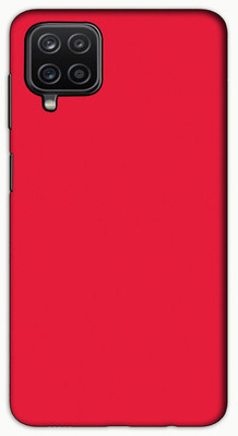 itrusto Back Cover for SAMSUNG Galaxy M12 Plain Red PRINTED Back Cover(Multicolor, Hard Case, Pack of: 1)