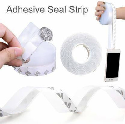 PRISHU Door Window Tap Medium Single Sided Tape (Manual)(Set of 1, Transparent)