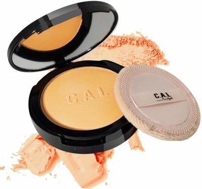 C.A.L. Los Angeles Finish Up Matte  Compact(Gold, set no-3, 12 g)