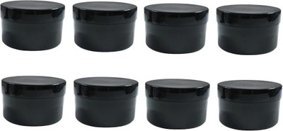 JARBAZAAR Plastic Utility Container  - 50 ml(Pack of 8, Black)