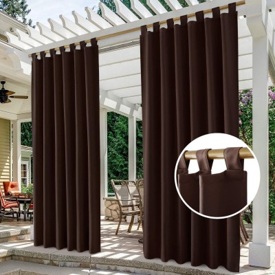 Duronet 182.88 cm (6 ft) Polyester Window Curtain (Pack Of 2)(Solid, COFFEE)