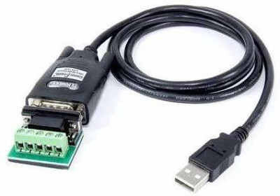 JAMUS Video Cable 1.5 m USB to Rs232/485 converter (Black(Compatible with computer, Black, One Cable)