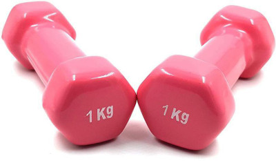 HACKERX vinyl dumbbells fixed weight Fixed Weight Dumbbell(2 kg)