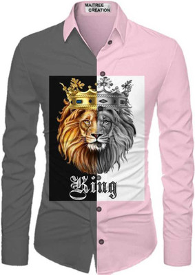 kalhari Viscose Rayon Graphic Print Shirt Fabric