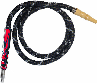 Puff Smart Plastic, Rubber Multicolor Hookah Hose 1 m(Pack of 1, With Ice Tip)