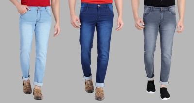 FabTag - RAGZO Slim Men Multicolor Jeans(Pack of 3)