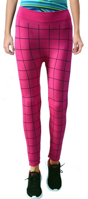 AGINOS Pink Jegging(Checkered)