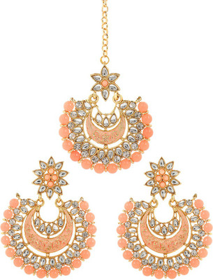 YELLOW CHIMES Alloy Gold-plated Pink, Gold Jewellery Set(Pack of 1)