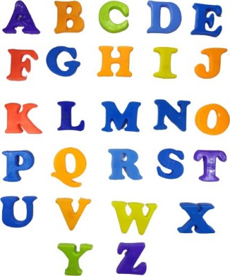 Cyxus English A to Z Capital letter Colorful Magnetic Alphabet to Educate Kids in Fun Play & Learn | Toy for Preschool Learning, Spelling, Counting (26 Alphabets (Upper Case) | Material Type(s) Plastic| Set of 1| Multicolor| (Multicolor) (Multicolor)(Multicolor)