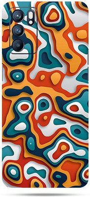 OggyBaba oppo reno6 Mobile Skin(Pour Art Skin Matte Finish)