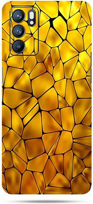 OggyBaba oppo reno6 Mobile Skin(Yellow Pebbles Skin Matte Finish)