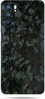 OggyBaba oppo reno6 Mobile Skin(Digital Army Camouflage Skin Matte Finish)