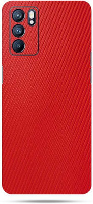 WeCre8 Skin's Oppo Reno 6 Mobile Back Skin Mobile Skin(Red)