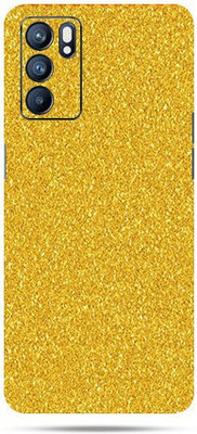 OggyBaba oppo reno6 Mobile Skin(Golden Glitter Skin Matte Finish)