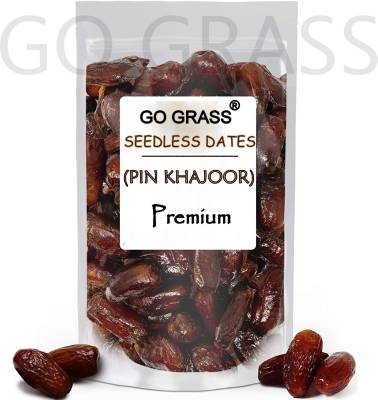 GO GRASS | Pin Khajur | Arabian Dates | Exceptional Taste and Soft Texture, No Sugar | Dates