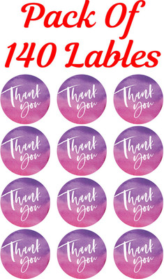 D2C Floral Print Round Label Thank You Sticker/Labels Decorative Sealing Stickers Self Adhesive Paper Label(Multicolor)