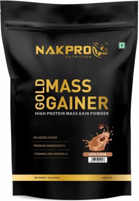 Nakpro Sports Gold Mass Gainer Protein Powder - ( 300 g - 3 Servings) Weight Gainers/Mass Gainers(1000, Coffee)