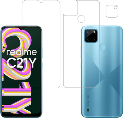 Vatsin Front and Back Screen Guard for Realme C21Y(Pack of 3)