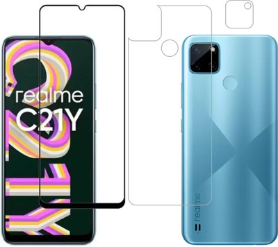 Ten To 11 Front and Back Tempered Glass for Realme C21Y(Pack of 3)