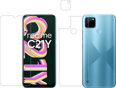Vatsin Front and Back Tempered Glass for Realme C25Y(Pack of 3)