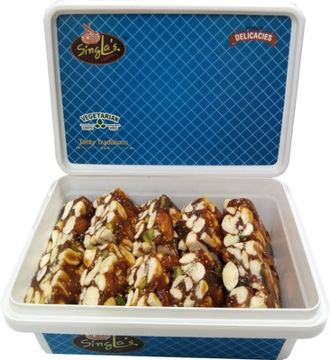 Singla Sweets Anjeer Chikki Burfi Sweets 250g Very Delicious Sweets Box(250 g)