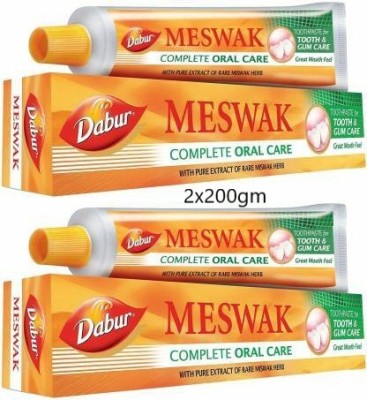 Dabur meswak with pure extracts combo Toothpaste(405 g, Pack of 2)